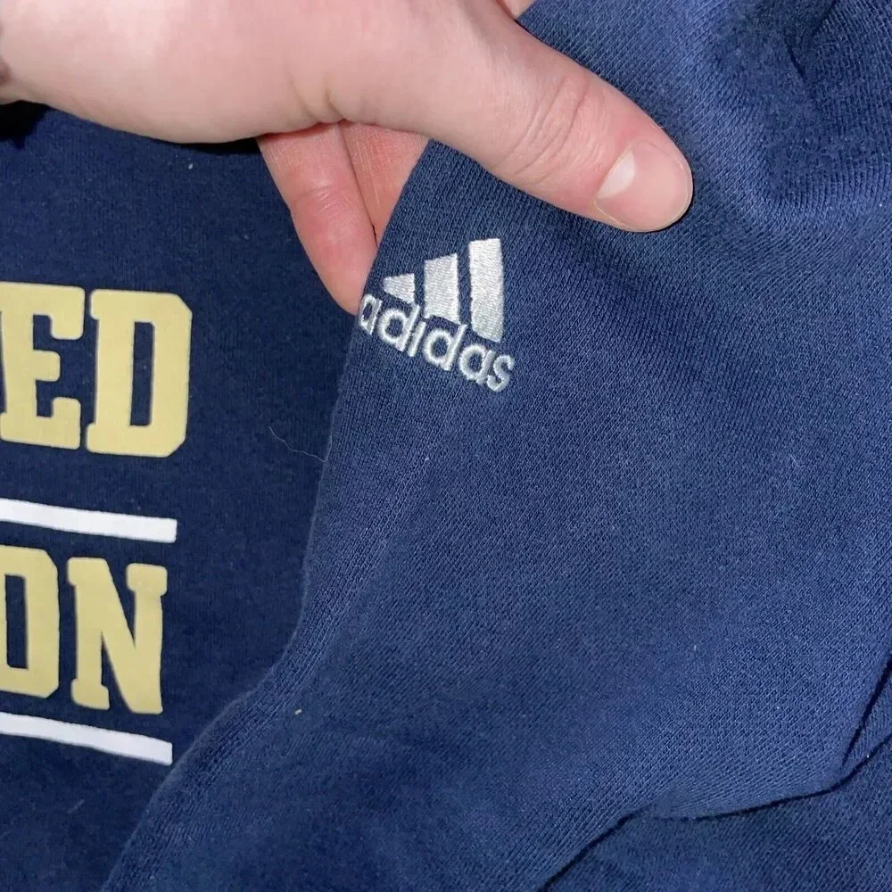 Vintage‎ Notre Dame Fighting Irish Hoodie Mens L 2012 Undefeated Season Adidas